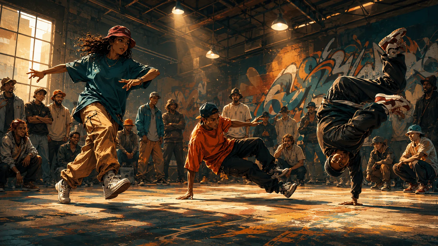 Original illustration of cypher versus battle energy