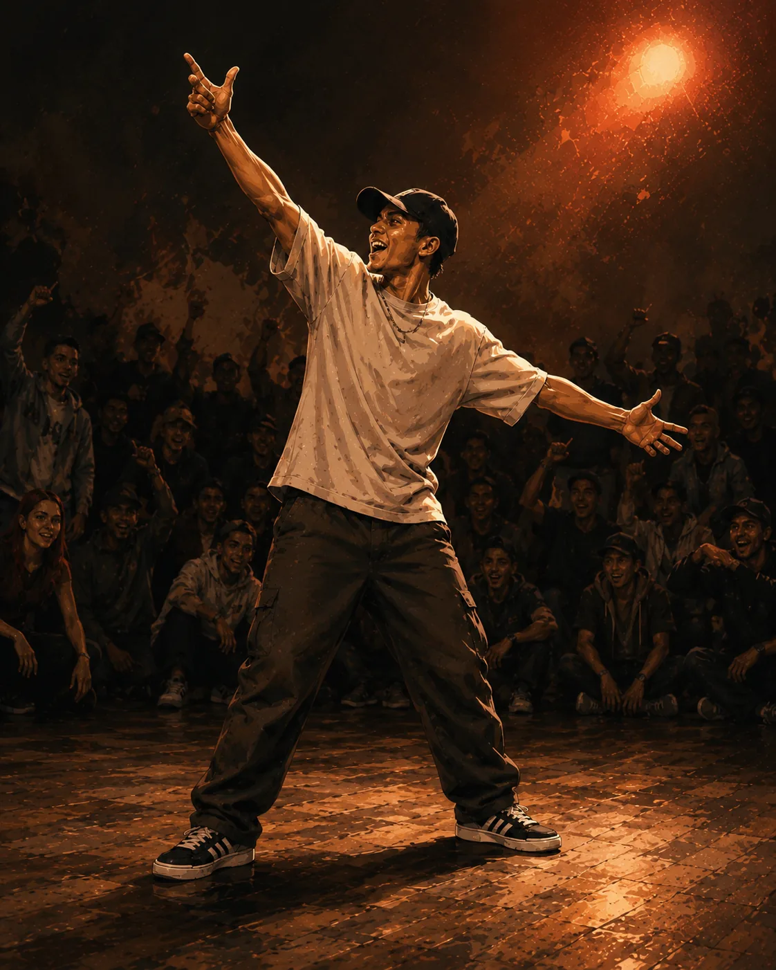Battle response breaking gesture example