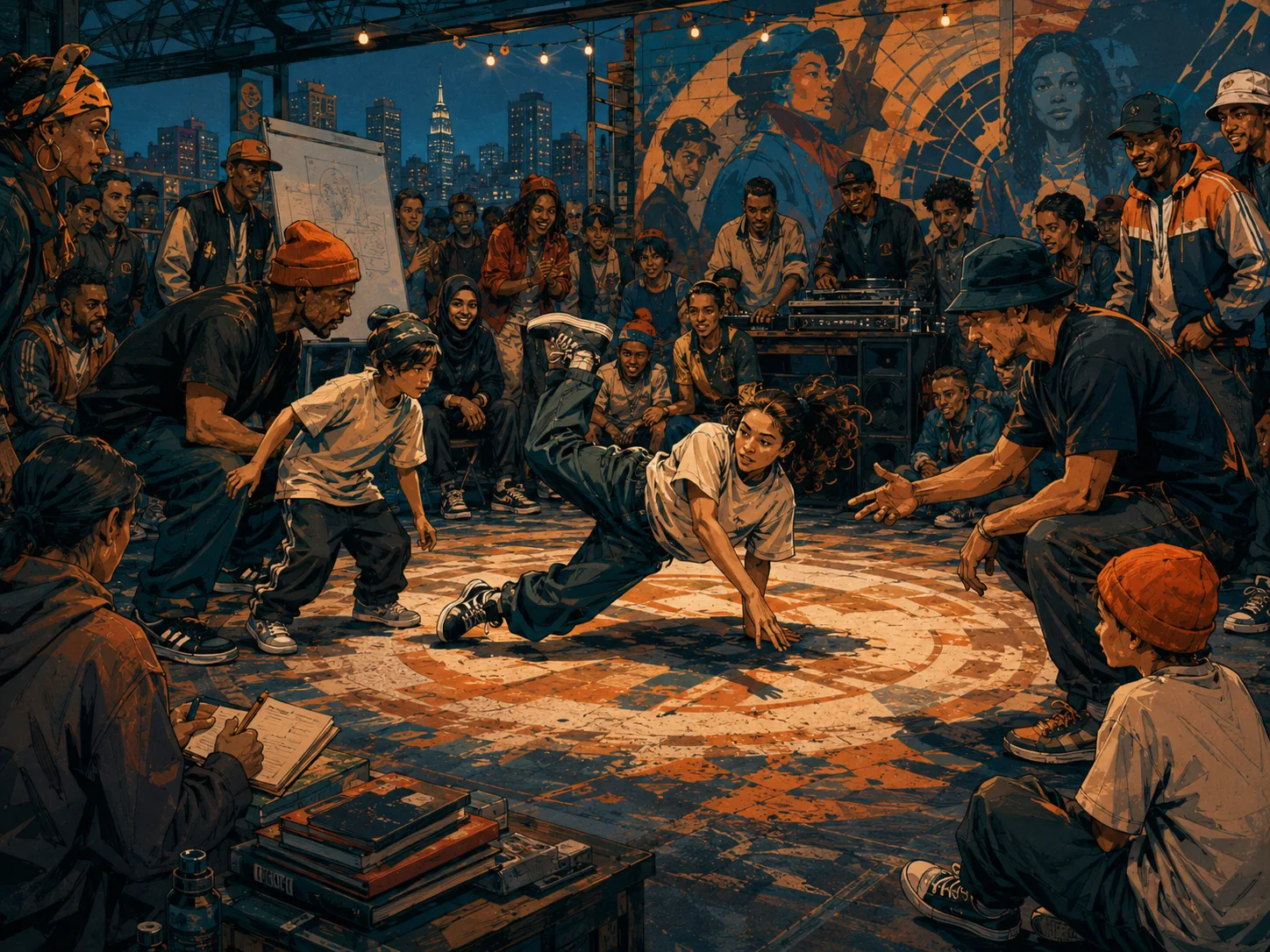 Global breaking culture illustration