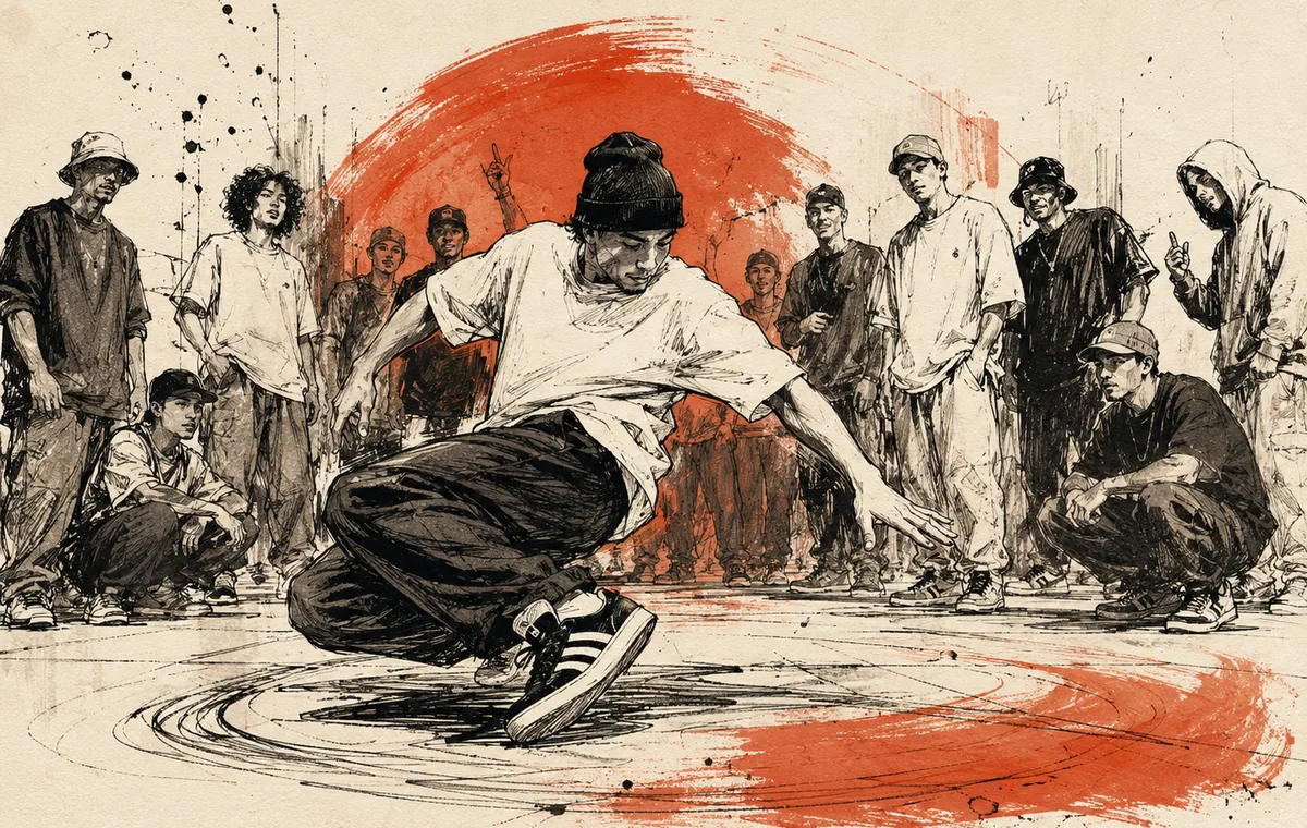 Original foundation and footwork illustration