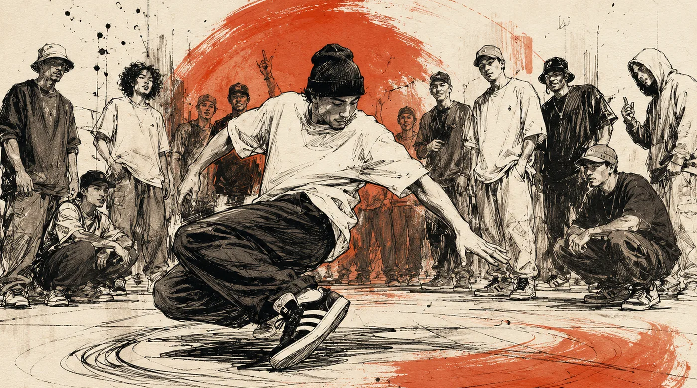 Original illustration for breaking moves foundation and practice